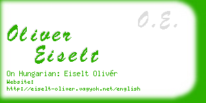oliver eiselt business card